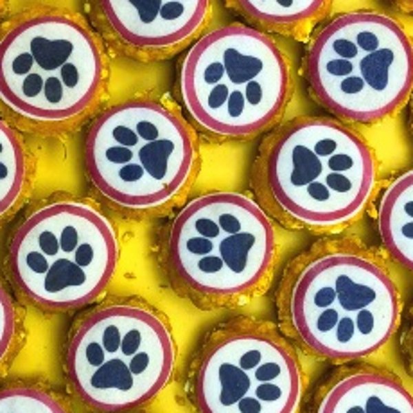 Hundekuchen mit Wunschtext & Lolli & Kekse in Klarsichtgeschenkbox